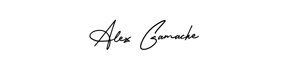 Create a beautiful signature design for name Alex Gamache. With this signature (AmerikaSignatureDemo-Regular) fonts, you can make a handwritten signature for free. Alex Gamache signature style 3 images and pictures png