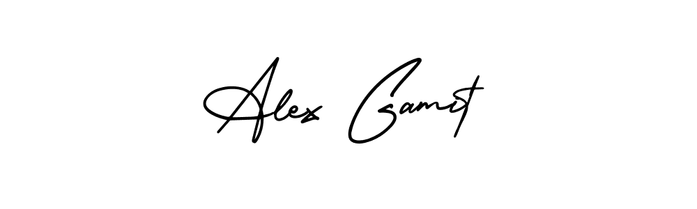 Create a beautiful signature design for name Alex Gamit. With this signature (AmerikaSignatureDemo-Regular) fonts, you can make a handwritten signature for free. Alex Gamit signature style 3 images and pictures png