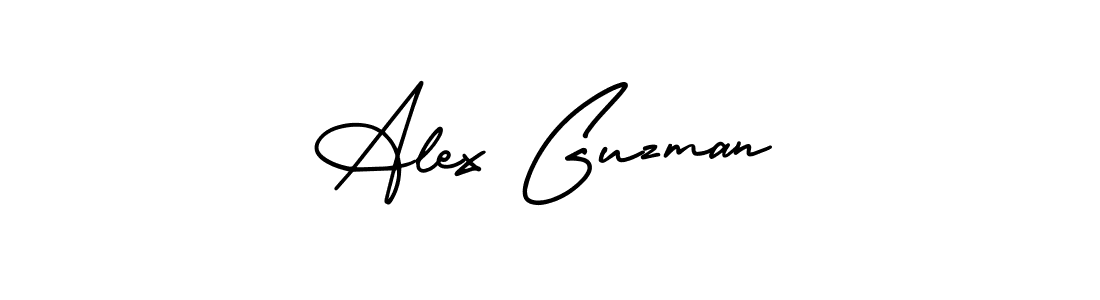 Alex Guzman stylish signature style. Best Handwritten Sign (AmerikaSignatureDemo-Regular) for my name. Handwritten Signature Collection Ideas for my name Alex Guzman. Alex Guzman signature style 3 images and pictures png