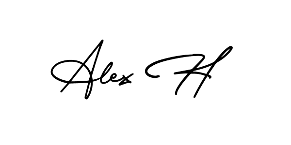 How to Draw Alex H signature style? AmerikaSignatureDemo-Regular is a latest design signature styles for name Alex H. Alex H signature style 3 images and pictures png