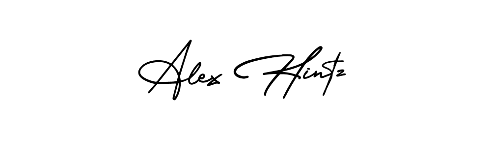 The best way (AmerikaSignatureDemo-Regular) to make a short signature is to pick only two or three words in your name. The name Alex Hintz include a total of six letters. For converting this name. Alex Hintz signature style 3 images and pictures png