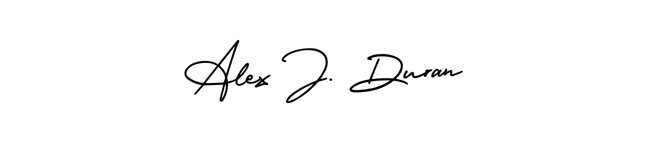 Also You can easily find your signature by using the search form. We will create Alex J. Duran name handwritten signature images for you free of cost using AmerikaSignatureDemo-Regular sign style. Alex J. Duran signature style 3 images and pictures png