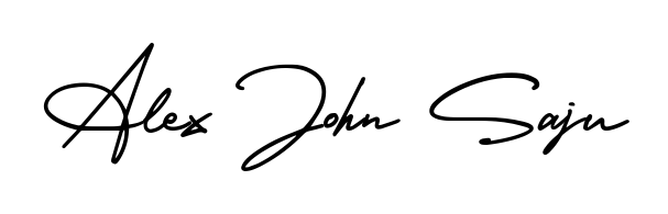 Once you've used our free online signature maker to create your best signature AmerikaSignatureDemo-Regular style, it's time to enjoy signing your documents with Alex John Saju name. Alex John Saju signature style 3 images and pictures png