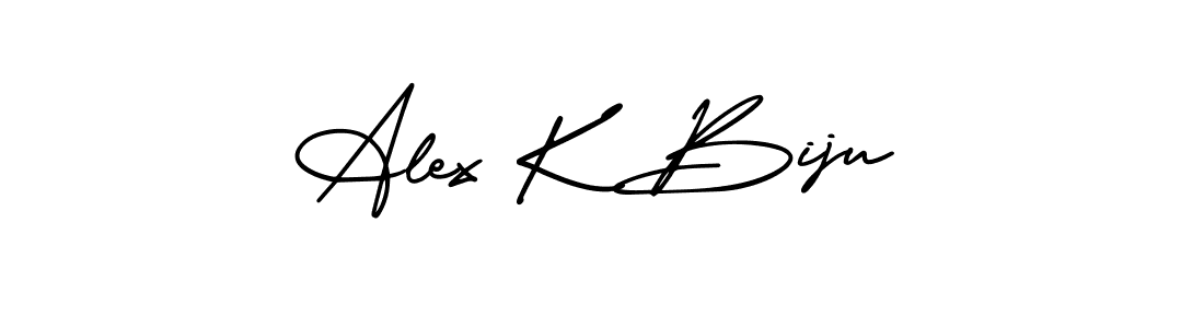 Best and Professional Signature Style for Alex K Biju. AmerikaSignatureDemo-Regular Best Signature Style Collection. Alex K Biju signature style 3 images and pictures png