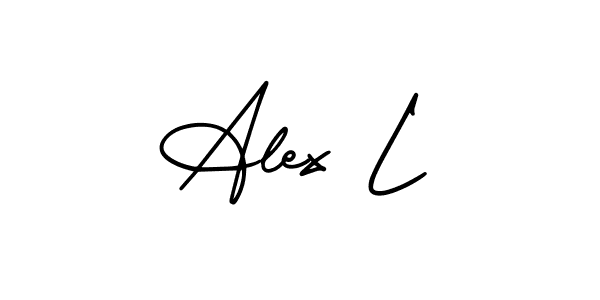 You should practise on your own different ways (AmerikaSignatureDemo-Regular) to write your name (Alex L) in signature. don't let someone else do it for you. Alex L signature style 3 images and pictures png