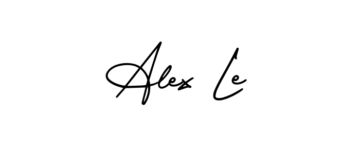 Create a beautiful signature design for name Alex Le. With this signature (AmerikaSignatureDemo-Regular) fonts, you can make a handwritten signature for free. Alex Le signature style 3 images and pictures png