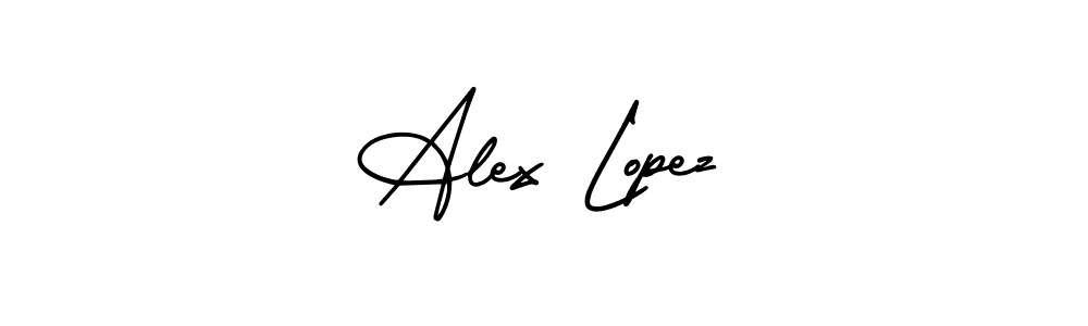 Create a beautiful signature design for name Alex Lopez. With this signature (AmerikaSignatureDemo-Regular) fonts, you can make a handwritten signature for free. Alex Lopez signature style 3 images and pictures png