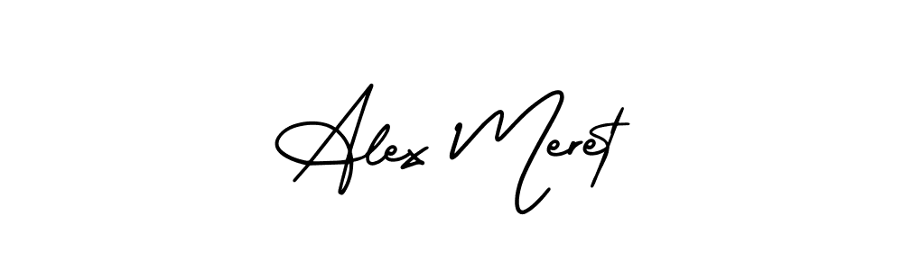 Make a beautiful signature design for name Alex Meret. With this signature (AmerikaSignatureDemo-Regular) style, you can create a handwritten signature for free. Alex Meret signature style 3 images and pictures png