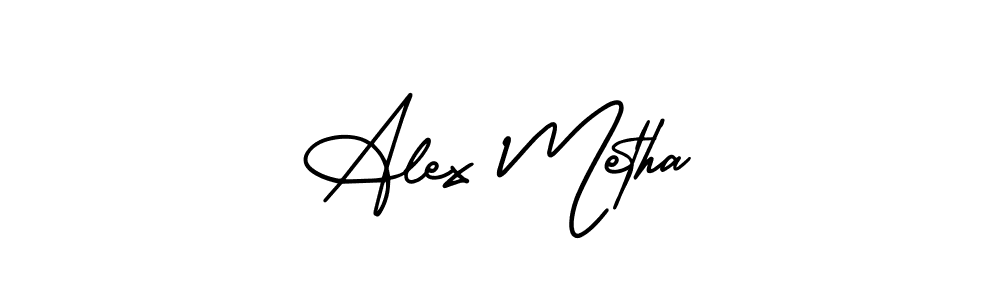 Design your own signature with our free online signature maker. With this signature software, you can create a handwritten (AmerikaSignatureDemo-Regular) signature for name Alex Metha. Alex Metha signature style 3 images and pictures png
