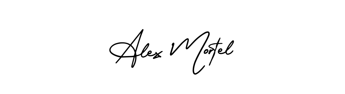 Make a beautiful signature design for name Alex Mortel. With this signature (AmerikaSignatureDemo-Regular) style, you can create a handwritten signature for free. Alex Mortel signature style 3 images and pictures png