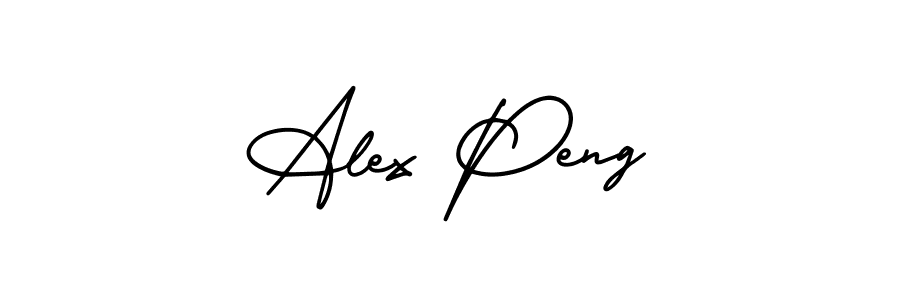 How to make Alex Peng signature? AmerikaSignatureDemo-Regular is a professional autograph style. Create handwritten signature for Alex Peng name. Alex Peng signature style 3 images and pictures png