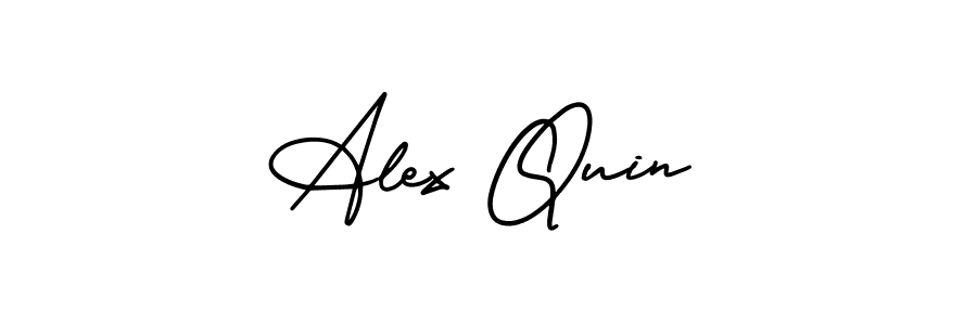 It looks lik you need a new signature style for name Alex Quin. Design unique handwritten (AmerikaSignatureDemo-Regular) signature with our free signature maker in just a few clicks. Alex Quin signature style 3 images and pictures png