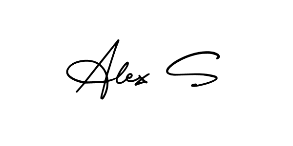 Create a beautiful signature design for name Alex S. With this signature (AmerikaSignatureDemo-Regular) fonts, you can make a handwritten signature for free. Alex S signature style 3 images and pictures png