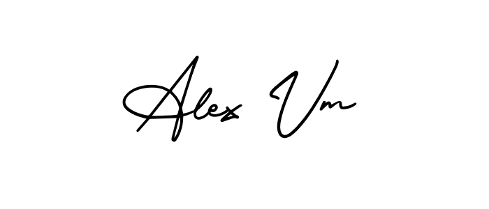 Similarly AmerikaSignatureDemo-Regular is the best handwritten signature design. Signature creator online .You can use it as an online autograph creator for name Alex Vm. Alex Vm signature style 3 images and pictures png