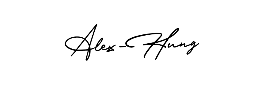 Also You can easily find your signature by using the search form. We will create Alex-Hung name handwritten signature images for you free of cost using AmerikaSignatureDemo-Regular sign style. Alex-Hung signature style 3 images and pictures png