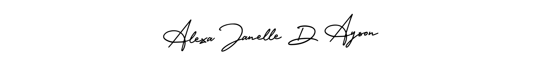 How to make Alexa Janelle D Ayson name signature. Use AmerikaSignatureDemo-Regular style for creating short signs online. This is the latest handwritten sign. Alexa Janelle D Ayson signature style 3 images and pictures png