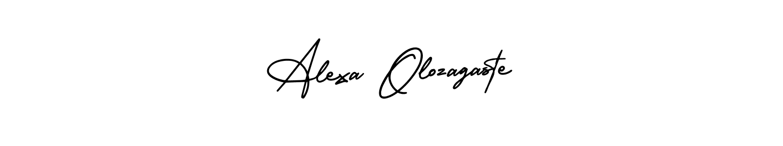 How to make Alexa Olozagaste signature? AmerikaSignatureDemo-Regular is a professional autograph style. Create handwritten signature for Alexa Olozagaste name. Alexa Olozagaste signature style 3 images and pictures png