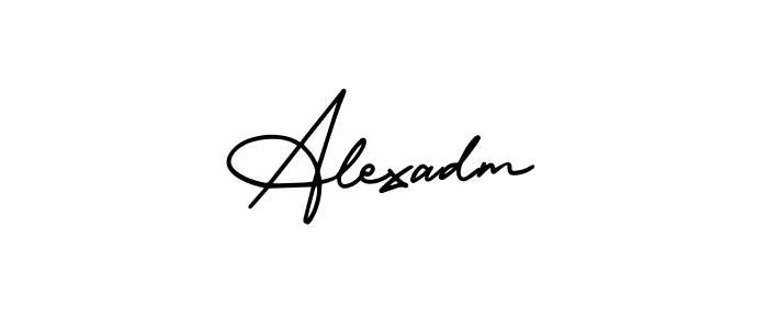 It looks lik you need a new signature style for name Alexadm. Design unique handwritten (AmerikaSignatureDemo-Regular) signature with our free signature maker in just a few clicks. Alexadm signature style 3 images and pictures png
