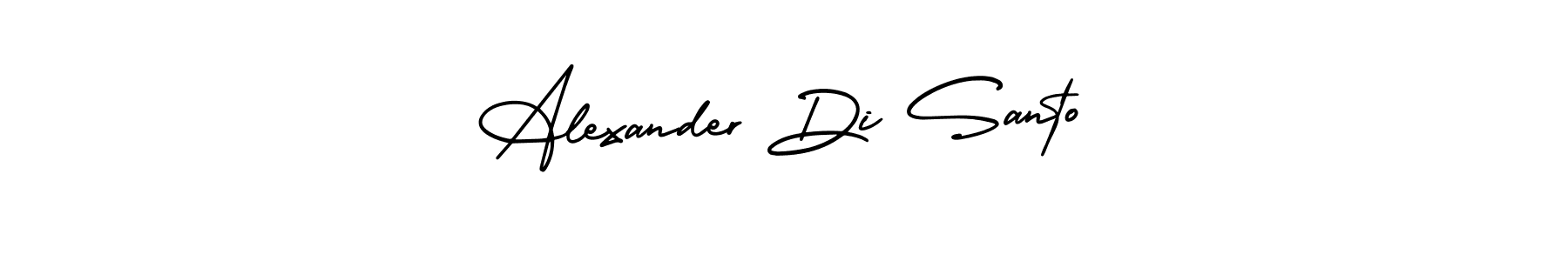 This is the best signature style for the Alexander Di Santo name. Also you like these signature font (AmerikaSignatureDemo-Regular). Mix name signature. Alexander Di Santo signature style 3 images and pictures png