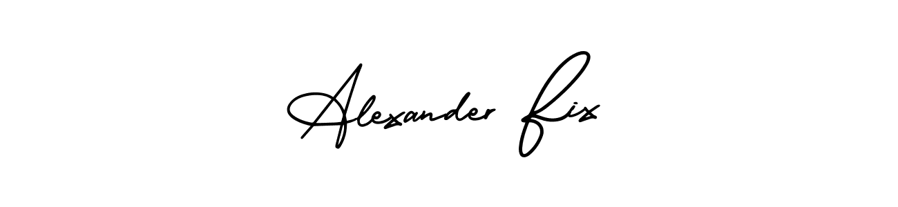 Use a signature maker to create a handwritten signature online. With this signature software, you can design (AmerikaSignatureDemo-Regular) your own signature for name Alexander Fix. Alexander Fix signature style 3 images and pictures png