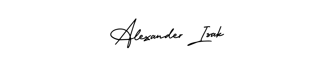 Alexander Isak stylish signature style. Best Handwritten Sign (AmerikaSignatureDemo-Regular) for my name. Handwritten Signature Collection Ideas for my name Alexander Isak. Alexander Isak signature style 3 images and pictures png