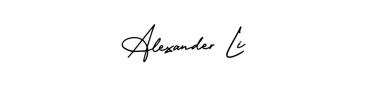 Create a beautiful signature design for name Alexander Li. With this signature (AmerikaSignatureDemo-Regular) fonts, you can make a handwritten signature for free. Alexander Li signature style 3 images and pictures png