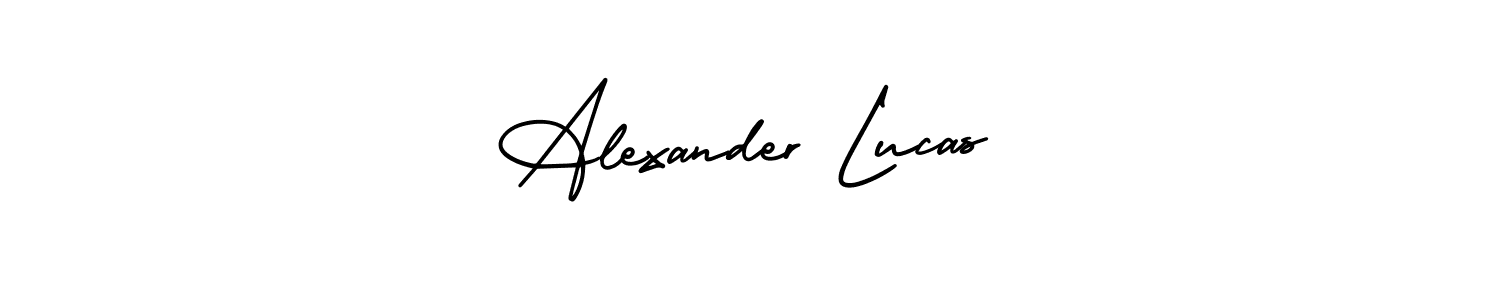 Design your own signature with our free online signature maker. With this signature software, you can create a handwritten (AmerikaSignatureDemo-Regular) signature for name Alexander Lucas. Alexander Lucas signature style 3 images and pictures png