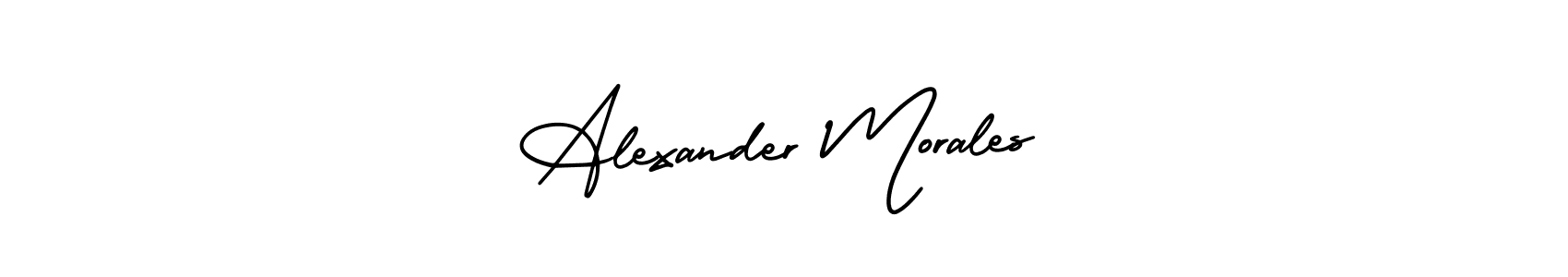 AmerikaSignatureDemo-Regular is a professional signature style that is perfect for those who want to add a touch of class to their signature. It is also a great choice for those who want to make their signature more unique. Get Alexander Morales name to fancy signature for free. Alexander Morales signature style 3 images and pictures png