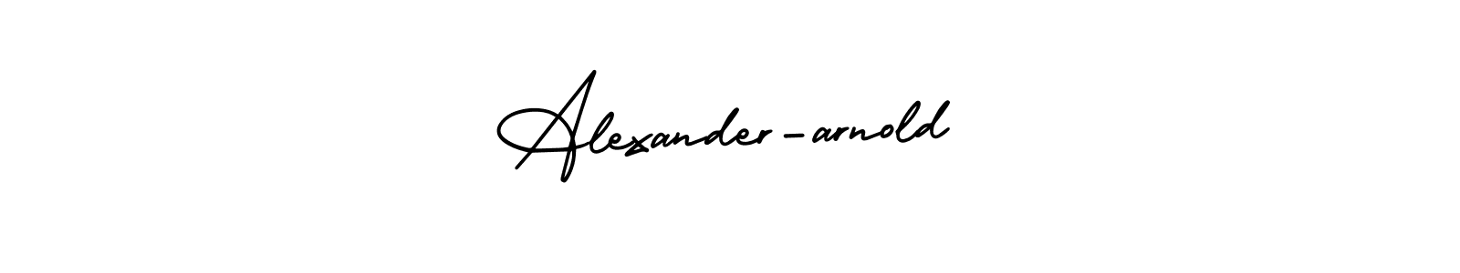 How to make Alexander-arnold name signature. Use AmerikaSignatureDemo-Regular style for creating short signs online. This is the latest handwritten sign. Alexander-arnold signature style 3 images and pictures png