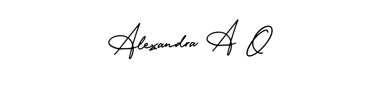 Also we have Alexandra A O name is the best signature style. Create professional handwritten signature collection using AmerikaSignatureDemo-Regular autograph style. Alexandra A O signature style 3 images and pictures png