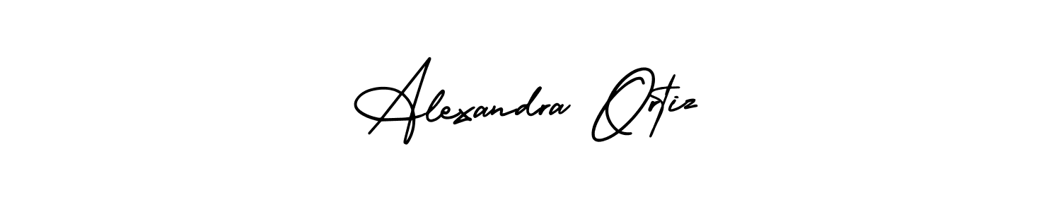 This is the best signature style for the Alexandra Ortiz name. Also you like these signature font (AmerikaSignatureDemo-Regular). Mix name signature. Alexandra Ortiz signature style 3 images and pictures png