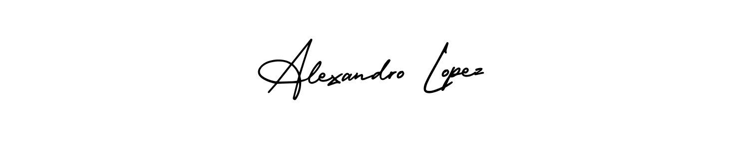 Design your own signature with our free online signature maker. With this signature software, you can create a handwritten (AmerikaSignatureDemo-Regular) signature for name Alexandro Lopez. Alexandro Lopez signature style 3 images and pictures png