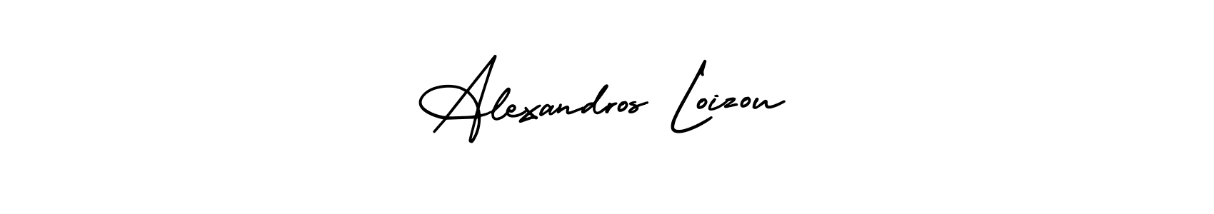 Make a short Alexandros Loizou signature style. Manage your documents anywhere anytime using AmerikaSignatureDemo-Regular. Create and add eSignatures, submit forms, share and send files easily. Alexandros Loizou signature style 3 images and pictures png