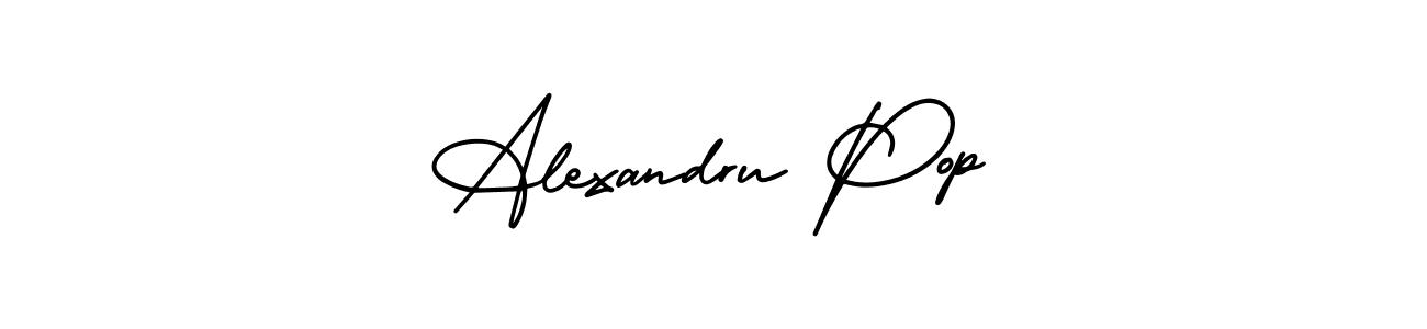 It looks lik you need a new signature style for name Alexandru Pop. Design unique handwritten (AmerikaSignatureDemo-Regular) signature with our free signature maker in just a few clicks. Alexandru Pop signature style 3 images and pictures png