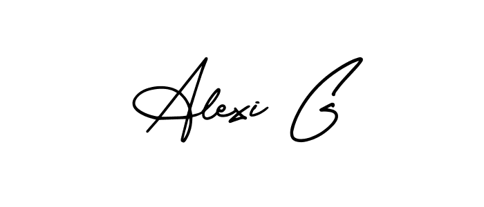 Alexi G stylish signature style. Best Handwritten Sign (AmerikaSignatureDemo-Regular) for my name. Handwritten Signature Collection Ideas for my name Alexi G. Alexi G signature style 3 images and pictures png