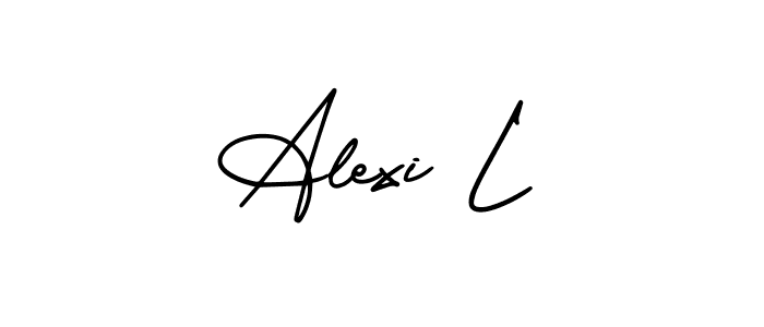 How to Draw Alexi L signature style? AmerikaSignatureDemo-Regular is a latest design signature styles for name Alexi L. Alexi L signature style 3 images and pictures png