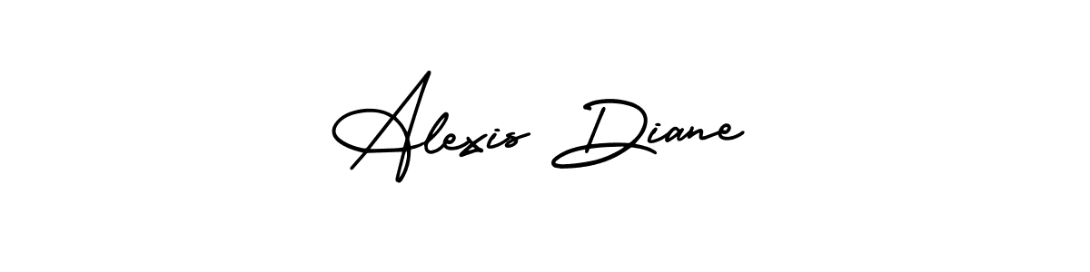 This is the best signature style for the Alexis Diane name. Also you like these signature font (AmerikaSignatureDemo-Regular). Mix name signature. Alexis Diane signature style 3 images and pictures png