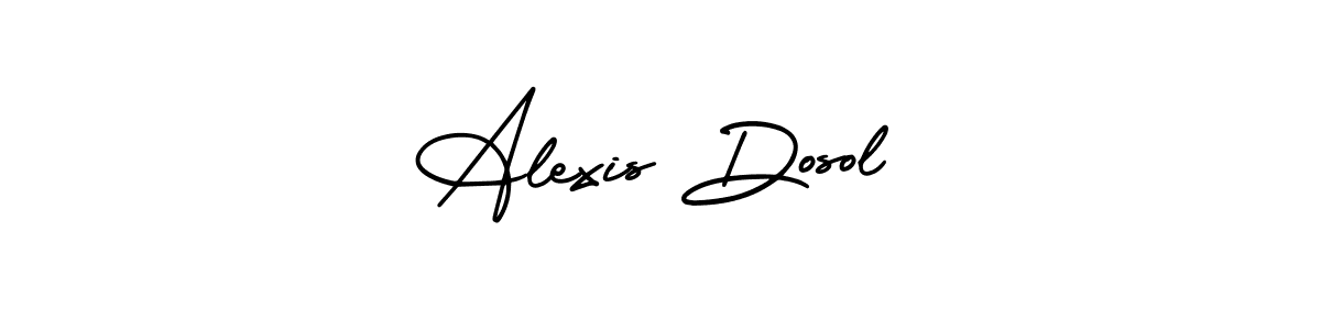 if you are searching for the best signature style for your name Alexis Dosol. so please give up your signature search. here we have designed multiple signature styles  using AmerikaSignatureDemo-Regular. Alexis Dosol signature style 3 images and pictures png