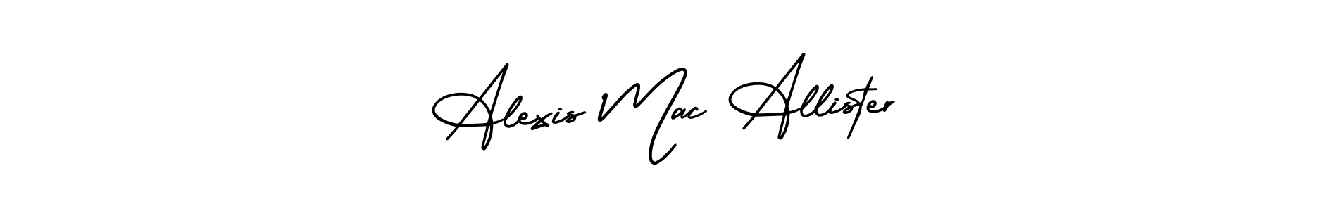 You can use this online signature creator to create a handwritten signature for the name Alexis Mac Allister. This is the best online autograph maker. Alexis Mac Allister signature style 3 images and pictures png