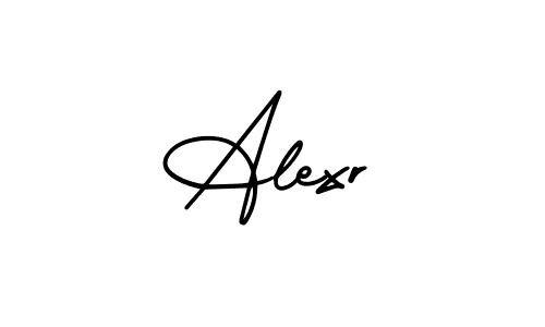 Create a beautiful signature design for name Alexr. With this signature (AmerikaSignatureDemo-Regular) fonts, you can make a handwritten signature for free. Alexr signature style 3 images and pictures png