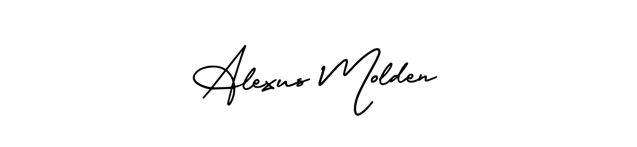 Alexus Molden stylish signature style. Best Handwritten Sign (AmerikaSignatureDemo-Regular) for my name. Handwritten Signature Collection Ideas for my name Alexus Molden. Alexus Molden signature style 3 images and pictures png