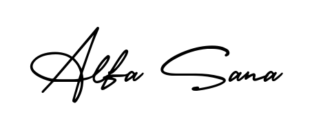 Also we have Alfa Sana name is the best signature style. Create professional handwritten signature collection using AmerikaSignatureDemo-Regular autograph style. Alfa Sana signature style 3 images and pictures png