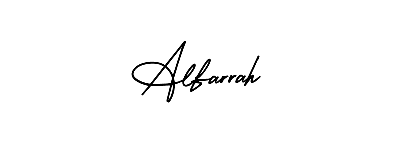 Make a beautiful signature design for name Alfarrah. Use this online signature maker to create a handwritten signature for free. Alfarrah signature style 3 images and pictures png