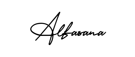 Create an unforgettable impression when signing with Alfasana name styled in AmerikaSignatureDemo-Regular typography. 100% free online generator. Alfasana signature style 3 images and pictures png