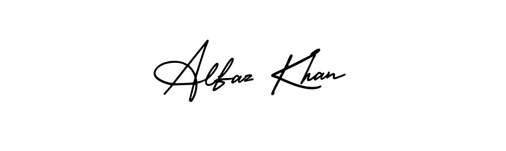 Make a beautiful signature design for name Alfaz Khan. With this signature (AmerikaSignatureDemo-Regular) style, you can create a handwritten signature for free. Alfaz Khan signature style 3 images and pictures png