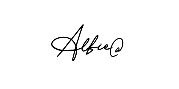 Best and Professional Signature Style for Alfie@. AmerikaSignatureDemo-Regular Best Signature Style Collection. Alfie@ signature style 3 images and pictures png