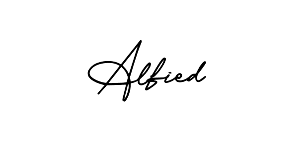 Also we have Alfied name is the best signature style. Create professional handwritten signature collection using AmerikaSignatureDemo-Regular autograph style. Alfied signature style 3 images and pictures png