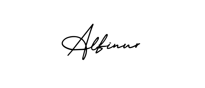 AmerikaSignatureDemo-Regular is a professional signature style that is perfect for those who want to add a touch of class to their signature. It is also a great choice for those who want to make their signature more unique. Get Alfinur name to fancy signature for free. Alfinur signature style 3 images and pictures png
