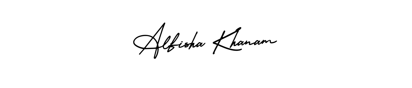 Make a beautiful signature design for name Alfisha Khanam. Use this online signature maker to create a handwritten signature for free. Alfisha Khanam signature style 3 images and pictures png