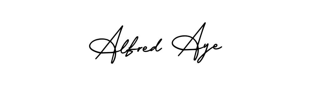 Make a short Alfred Aye signature style. Manage your documents anywhere anytime using AmerikaSignatureDemo-Regular. Create and add eSignatures, submit forms, share and send files easily. Alfred Aye signature style 3 images and pictures png